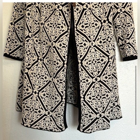 Orange Fashion Village Draped Tapestry Cardigan - Picture 4 of 11